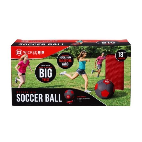 Wicked Big Sports Soccer Ball, 18", Multi-Color