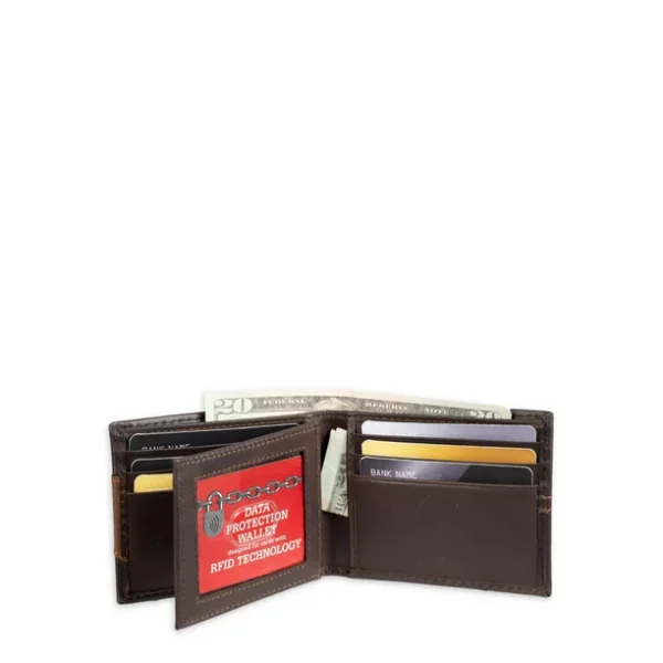 Zoha Genuine Dickies Men's Leather Extra Capacity Slimfold Wallet - Image 2