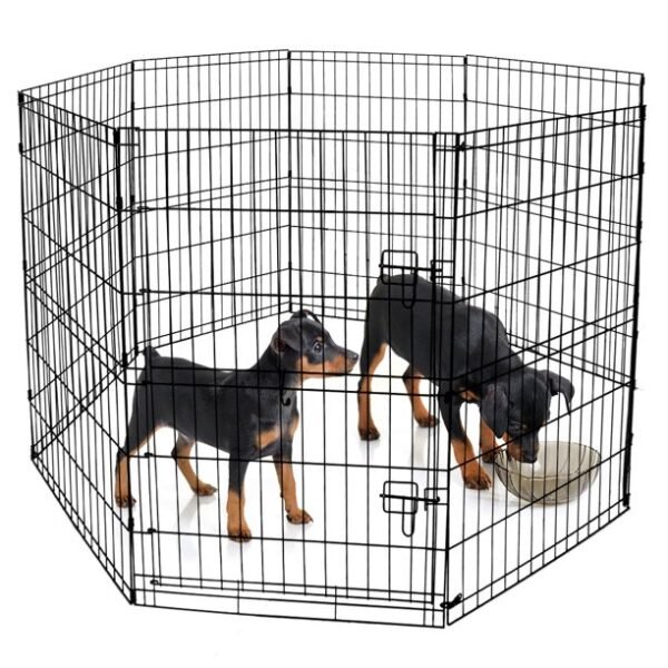 Vibrant Life, 36"H Indoor & Outdoor Pet Exercise Play Pen