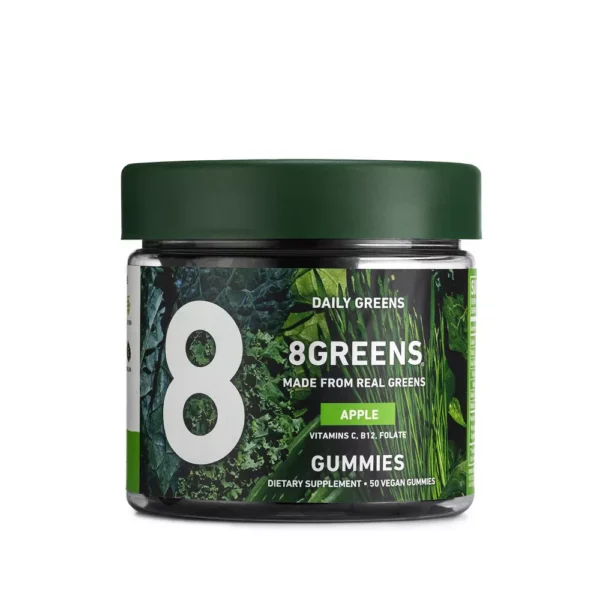 8Greens Daily Greens Vegan Gummies Apple – 50ct