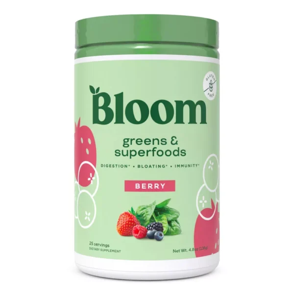 BLOOM NUTRITION Greens and Superfoods Powder – Berry