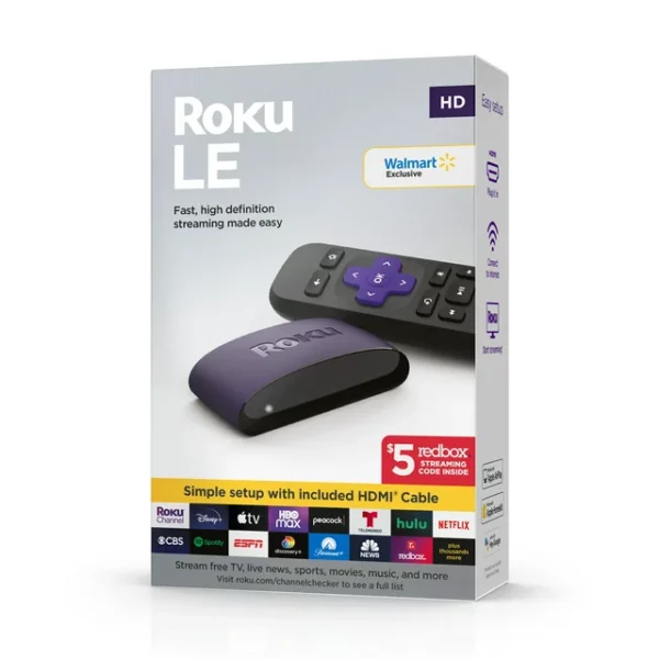 Roku LE HD Streaming Media Player Wi-Fi® Enabled with High Speed HDMI